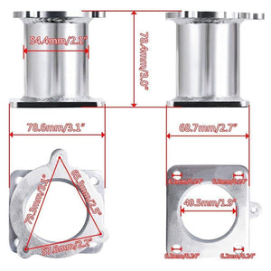 Planet Gates ALUMINUM EGR REMOVAL KIT BLANKING BYPASS FOR BMW 5 SERIES E60 E61 E61N 520i 525d 530d 535d DELETE KIT PQY-EGR08