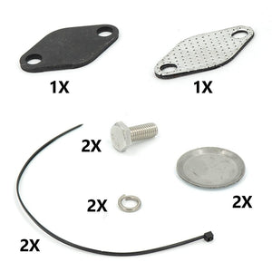 Planet Gates ALUMINUM EGR REMOVAL KIT / EGR DELETE KIT BLANKING BYPASS  FOR BMW E46 318d 320d 330d 330xd 320cd 318td 320td