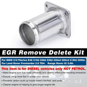 Planet Gates ALUMINUM EGR REMOVAL KIT / EGR DELETE KIT BLANKING BYPASS FOR BMW E46 318d 320d 330d 330xd 320cd 318td 320td EGR07