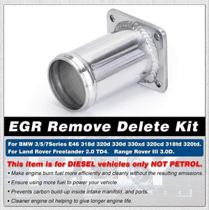 Planet Gates ALUMINUM EGR REMOVAL KIT / EGR DELETE KIT BLANKING BYPASS FOR BMW E46 318d 320d 330d 330xd 320cd 318td 320td EGR07