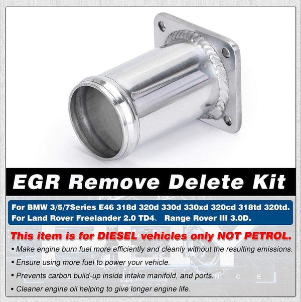Planet Gates ALUMINUM EGR REMOVAL KIT / EGR DELETE KIT BLANKING BYPASS FOR BMW E46 318d 320d 330d 330xd 320cd 318td 320td EGR07