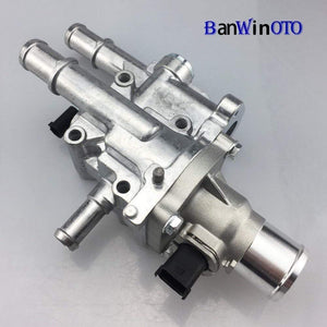 Planet Gates Aluminum Engine Cooling Thermostat Housing Cover Assembly for Chevrolet Cruze Sonic Aveo 251922 251919928 55579951 with sensor