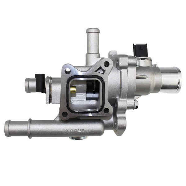 Planet Gates Aluminum Engine Cooling Thermostat Housing Cover Assembly for Chevrolet Cruze Sonic Aveo 251922 251919928 55579951 with sensor