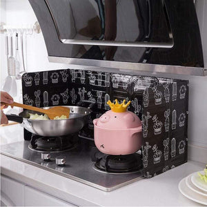 Aluminum Foldable Kitchen Gas Stove Baffle Plate Kitchen Frying Pan Oil Splash Protection Screen Kichen Accessories