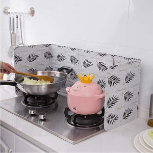 Aluminum Foldable Kitchen Gas Stove Baffle Plate Kitchen Frying Pan Oil Splash Protection Screen Kichen Accessories