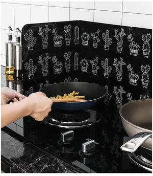 Aluminum Foldable Kitchen Gas Stove Baffle Plate Kitchen Frying Pan Oil Splash Protection Screen Kichen Accessories