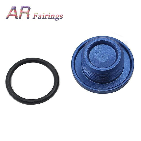 Planet Gates Aluminum For Yamaha YFM700 YFM 700 Top Crankcase Oil Filler Plug & O-Ring Raptor Quad Blue Black Silver Red
