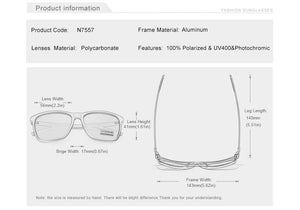 Planet Gates Aluminum Frame Sunglasses Men Polarized Photochromic Sun glasses Women's Glasses Accessories