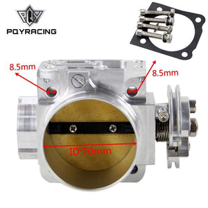 Planet Gates Aluminum Intake Manifold 70mm Throttle Body Performance Billet For Mitsubishi Lancer Evo 4 5 6 4g63 PQY6941