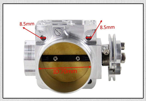 Planet Gates Aluminum Intake Manifold 70mm Throttle Body Performance Billet For Mitsubishi Lancer Evo 4 5 6 4g63 PQY6941