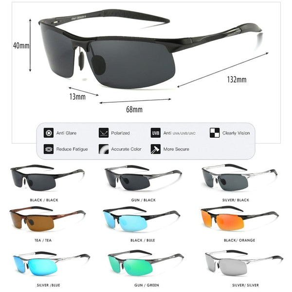 Planet Gates Aluminum Magnesium Men Polarized Sunglasses Aviation HD Driving Sun Glasses Male Sport Sunglasses lunette soleil homme oculos