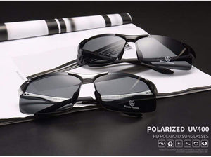 Planet Gates Aluminum Magnesium Men Sunglasses Polarized Sports Driving Night Vision Goggles Sunglass Fishing UV400 Rimless Sun Glasses