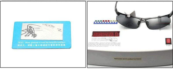 Planet Gates Aluminum Magnesium Men Sunglasses Polarized Sports Driving Night Vision Goggles Sunglass Fishing UV400 Rimless Sun Glasses