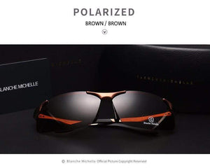 Planet Gates Aluminum Magnesium Men Sunglasses Polarized Sports Driving Night Vision Goggles Sunglass Fishing UV400 Rimless Sun Glasses