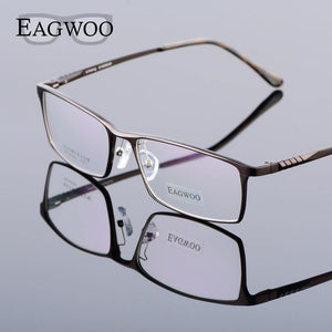 Planet Gates Aluminum Men Wide Face Prescription Eyeglasses  Full Rim Optical Frame Business Eye Glasses