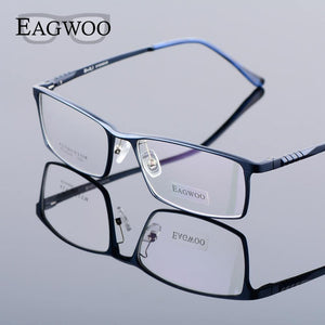 Planet Gates Aluminum Men Wide Face Prescription Eyeglasses  Full Rim Optical Frame Business Eye Glasses