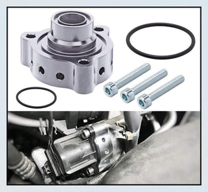 Planet Gates Aluminum part turbo blow off valve bov sound Adaptor for Mercedes A180, A250, CLA 250 & GLA 250 black and Silver FMSPMER