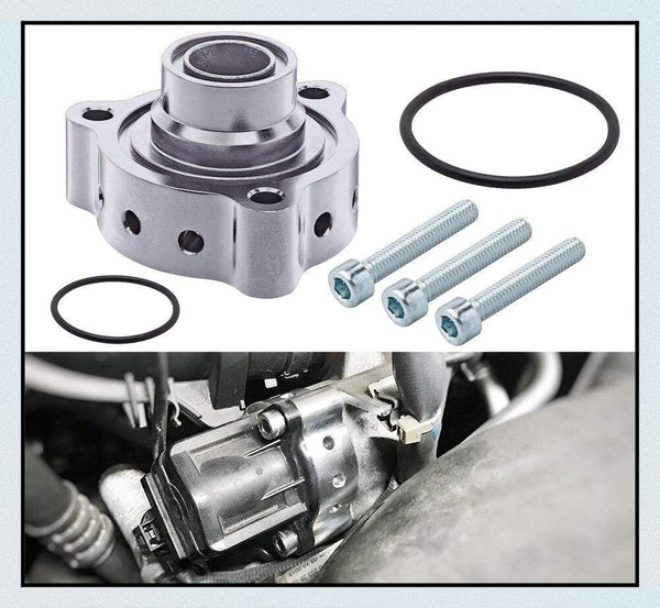 Planet Gates Aluminum part turbo blow off valve bov sound Adaptor for Mercedes A180, A250, CLA 250 & GLA 250 black and Silver FMSPMER