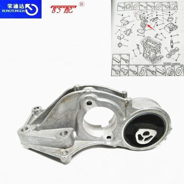Planet Gates Aluminum Rear Lower Engine Mount 1807L4 1807Z0  9681019380 For  Peugeot 206 207 307 308 Citroen C2 1.4 1.6