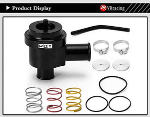 Planet Gates Aluminum Recirculate Diverter Valve Turbo Blow Off Valve Boost For Volkswagen Golf Jetta 2000-2005 for Audi 1.8T 2.7T 1998-2006