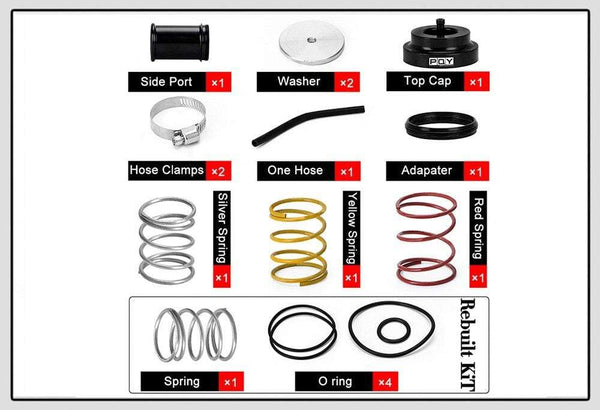 Planet Gates Aluminum Recirculate Diverter Valve Turbo Blow Off Valve Boost For Volkswagen Golf Jetta 2000-2005 for Audi 1.8T 2.7T 1998-2006