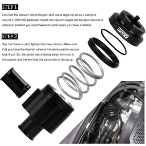 Planet Gates Aluminum Recirculate Diverter Valve Turbo Blow Off Valve Boost For Volkswagen Golf Jetta 2000-2005 for Audi 1.8T 2.7T 1998-2006