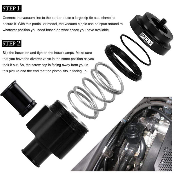 Planet Gates Aluminum Recirculate Diverter Valve Turbo BOV Boost For Volkswagen Golf Jetta 2000-2005 for Audi 1.8T 2.7T 1998-2006 JR-BOV04