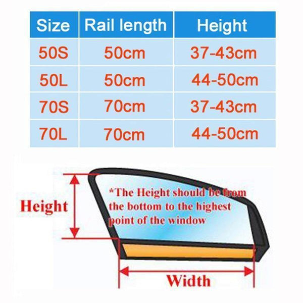 Planet Gates Aluminum Shrinkable Windowshade Curtain For Auto Car Front Rear Windows - Beige (Pack of 2)