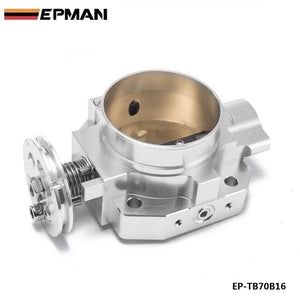 Planet Gates Aluminum Silver Intake Manifold 70mm Throttle Body For Honda B16 B18 D16 F22 B20 D/B/H/F EG EK H22 EP-TB70B16