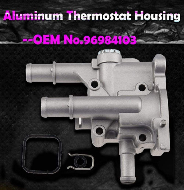 Planet Gates Aluminum Thermostat Housing Cover for Chevrolet Chevy Cruze Aveo Orlando for Opel Astra Zafira Signum Moka 96984103 96817255