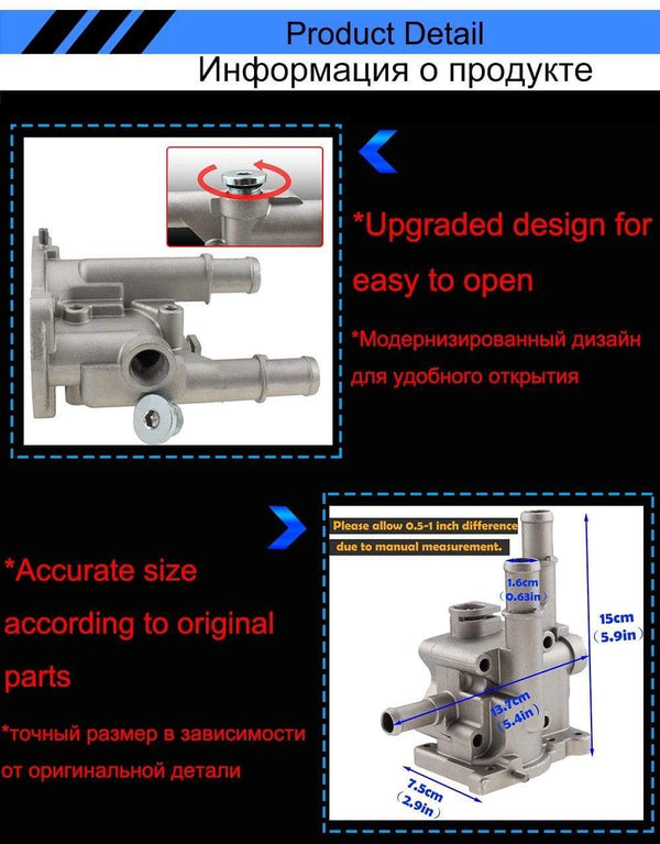 Planet Gates Aluminum Thermostat Housing Cover for Chevrolet Chevy Cruze Aveo Orlando for Opel Astra Zafira Signum Moka 96984103 96817255