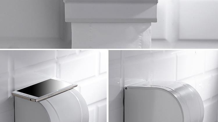 Planet Gates Aluminum Towel Rack Perforated White Bathroom Rack Toilet Towel Rack Hardware Pendant Set