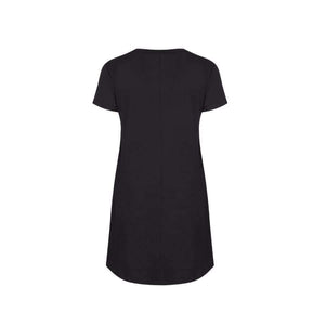 Planet Gates AM135 black / S Summer 2018 Casual Women T-shirt Short Sleeve O-neck Long Shirt Plus Size Women Clothing Hem Splice Lace Women Tops