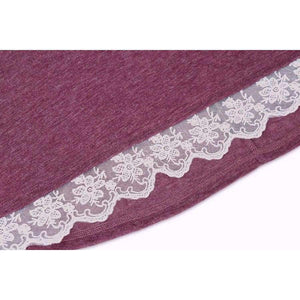 Planet Gates AM135 black / S Summer 2018 Casual Women T-shirt Short Sleeve O-neck Long Shirt Plus Size Women Clothing Hem Splice Lace Women Tops