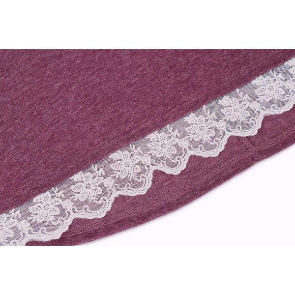 Planet Gates AM135 black / S Summer 2018 Casual Women T-shirt Short Sleeve O-neck Long Shirt Plus Size Women Clothing Hem Splice Lace Women Tops