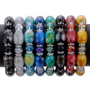 Planet Gates Amazonite natural stone streche bracelet elastic pulserase men women fashion jewelry beads created charms diy