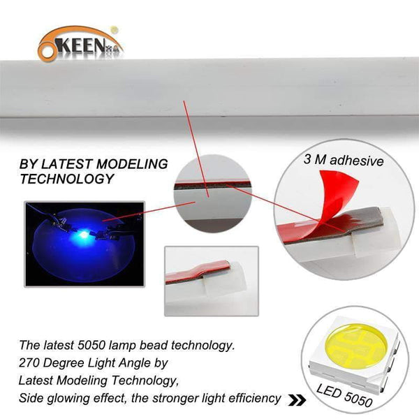 Planet Gates Amber Turn Signal Flow led trunk Strip light Tailgate luggage 12V Car Rear Lamp Dynamic Streamer Floating RGB led strip