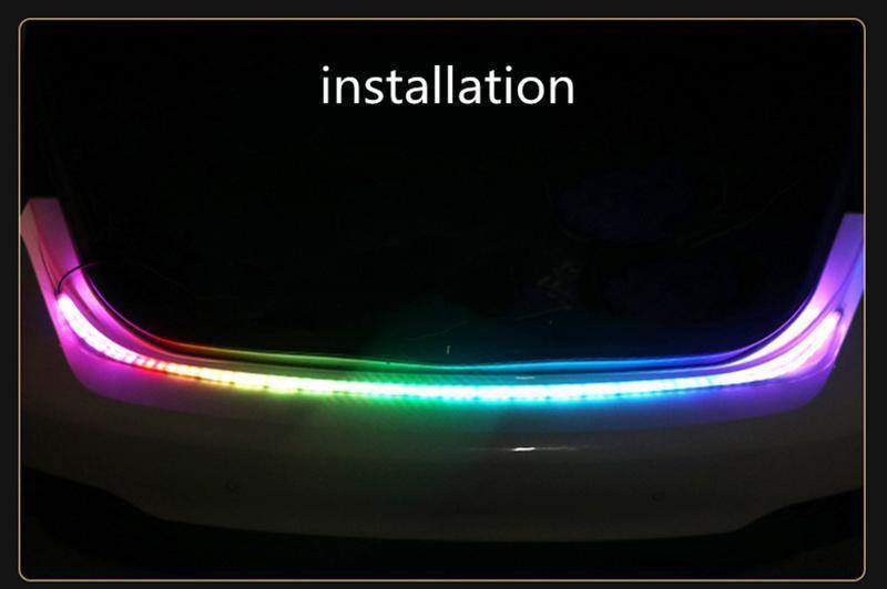 Amber Turn Signal Flow led trunk Strip light Tailgate luggage 12V Car ...