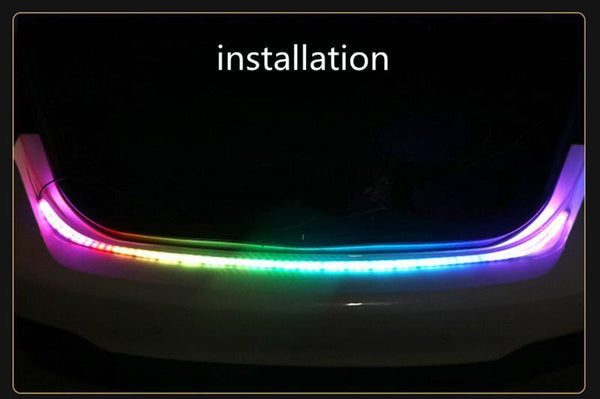 Planet Gates Amber Turn Signal Flow led trunk Strip light Tailgate luggage 12V Car Rear Lamp Dynamic Streamer Floating RGB led strip