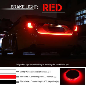 Planet Gates Amber Turn Signal Flow led trunk Strip light Tailgate luggage 12V Car Rear Lamp Dynamic Streamer Floating RGB led strip