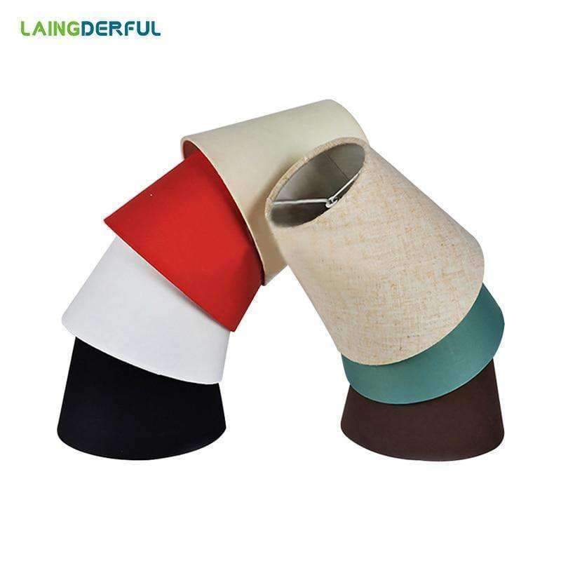 Planet Gates American Simple Style Lamp Shade Flax PVC Lamp Shade for Candle Crystal Chandeliers Wall Lamp Light Shade Abajur 90*140*130mm