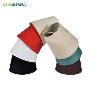 Planet Gates American Simple Style Lamp Shade Flax PVC Lamp Shade for Candle Crystal Chandeliers Wall Lamp Light Shade Abajur 90*140*130mm