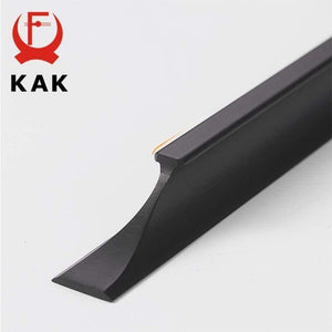 American Style Black Cabinet Handles Gold Solid Aluminum Alloy Kitchen Cupboard Pulls Drawer Knobs Furniture Handle Hardware