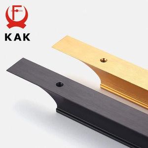 American Style Black Cabinet Handles Gold Solid Aluminum Alloy Kitchen Cupboard Pulls Drawer Knobs Furniture Handle Hardware