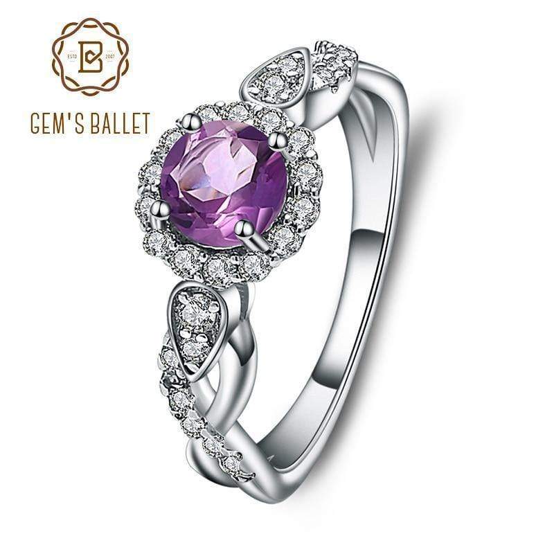 Planet Gates Amethyst Real 925 Sterling Silver Rings For Women Wedding Engagement Fine Jewelry Infinity Ring