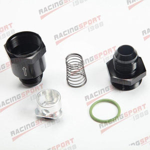 Planet Gates AN10 Aluminium Non Return One Way Check Valve Fuel EFI Fitting Adapter Black