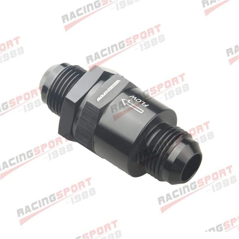 Planet Gates AN10 Aluminium Non Return One Way Check Valve Fuel EFI Fitting Adapter Black