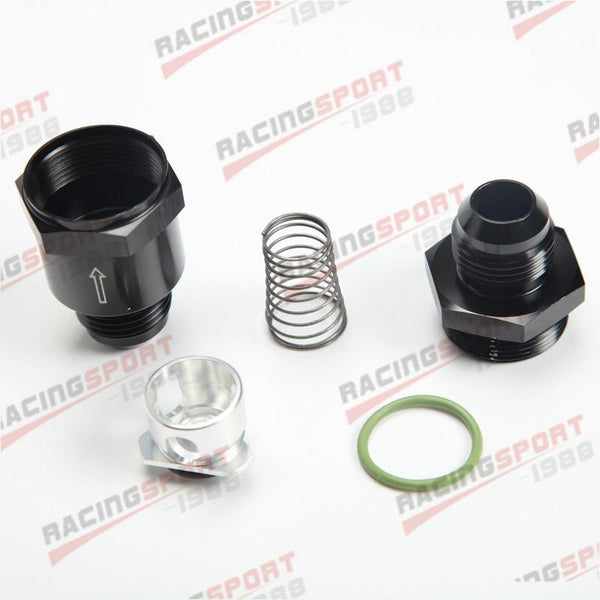 Planet Gates AN10 Aluminium Non Return One Way Check Valve Fuel EFI Fitting Adapter Black