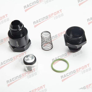 Planet Gates AN10 Aluminium Non Return One Way Check Valve Fuel EFI Fitting Adapter Black