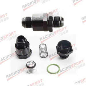Planet Gates AN10 Aluminium Non Return One Way Check Valve Fuel EFI Fitting Adapter Black